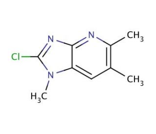 2-Chloro-1,5,6-trimethylimidazo [4,5-b] Pyridine (CAS 887354-13-4) - chemical structure image