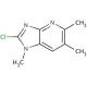 2-Chloro-1,5,6-trimethylimidazo [4,5-b] Pyridine (CAS 887354-13-4) - chemical structure image