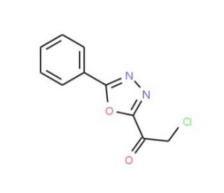 2-chloro-1-(5-phenyl-1,3,4-oxadiazol-2-yl)ethanone - chemical structure image