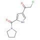 2-chloro-1-[5-(pyrrolidin-1-ylcarbonyl)-1H-pyrrol-3-yl]ethanone - chemical structure image