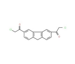 2-Chloro-1-[6-(2-chloro-acetyl)-9H-fluoren-3-yl]-ethanone - chemical structure image