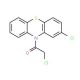 2-chloro-10-(chloroacetyl)-10H-phenothiazine (CAS 16189-69-8) - chemical structure image