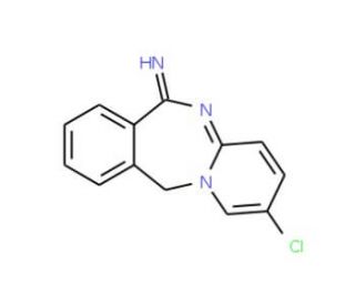 2-Chloro-11H-benzo[e]pyrido[1,2-a][1,3]diazepin-6-ylideneamine - chemical structure image