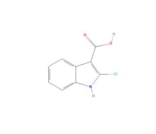 2-Chloro-1H-indole-3-carboxylic acid - chemical structure image