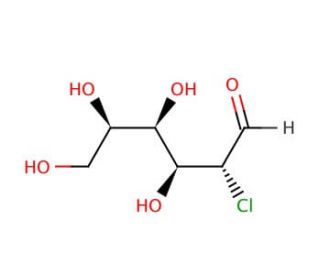 2-Chloro-2-deoxy-D-glucose (CAS 14685-79-1) - chemical structure image