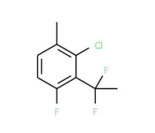 2-Chloro-3-(1,1-difluoroethyl)-4-fluoro-1-methylbenzene - chemical structure image