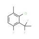2-Chloro-3-(1,1-difluoroethyl)-4-fluoro-1-methylbenzene - chemical structure image