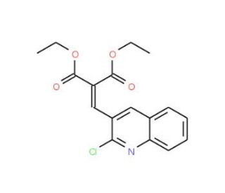2-Chloro-3-(2,2-diethoxycarbonyl)vinylquinoline (CAS 467430-20-2) - chemical structure image