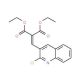 2-Chloro-3-(2,2-diethoxycarbonyl)vinylquinoline (CAS 467430-20-2) - chemical structure image