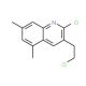 2-Chloro-3-(2-chloroethyl)-5,7-dimethylquinoline (CAS 893724-64-6) - chemical structure image