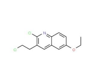 2-Chloro-3-(2-chloroethyl)-6-ethoxyquinoline (CAS 948294-49-3) - chemical structure image