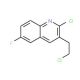 2-Chloro-3-(2-chloroethyl)-6-fluoroquinoline (CAS 610261-48-8) - chemical structure image
