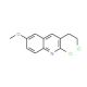 2-Chloro-3-(2-chloroethyl)-6-methoxyquinoline (CAS 887581-15-9) - chemical structure image