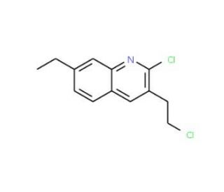 2-Chloro-3-(2-chloroethyl)-7-ethylquinoline (CAS 948294-55-1) - chemical structure image