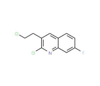 2-Chloro-3-(2-chloroethyl)-7-fluoroquinoline (CAS 948294-56-2) - chemical structure image