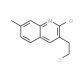 2-Chloro-3-(2-chloroethyl)-7-methylquinoline (CAS 73863-50-0) - chemical structure image