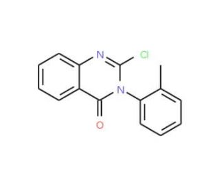 2-chloro-3-(2-methylphenyl)quinazolin-4(3H)-one (CAS 892-15-9) - chemical structure image