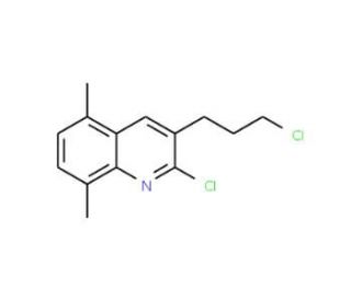 2-Chloro-3-(3-chloropropyl)-5,8-dimethylquinoline (CAS 948294-59-5) - chemical structure image