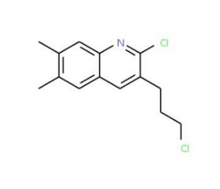 2-Chloro-3-(3-chloropropyl)-6,7-dimethylquinoline (CAS 948294-60-8) - chemical structure image