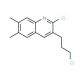 2-Chloro-3-(3-chloropropyl)-6,7-dimethylquinoline (CAS 948294-60-8) - chemical structure image