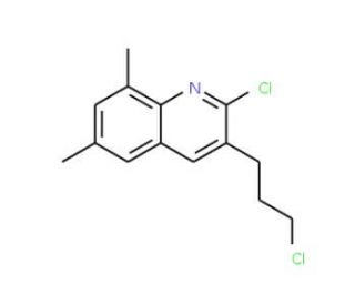 2-Chloro-3-(3-chloropropyl)-6,8-dimethylquinoline (CAS 948294-61-9) - chemical structure image