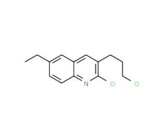 2-Chloro-3-(3-chloropropyl)-6-ethylquinoline (CAS 948294-64-2) - chemical structure image