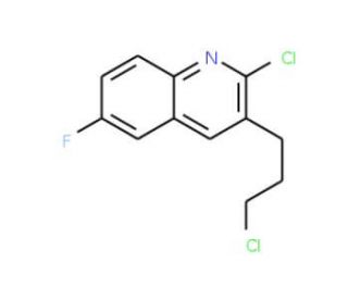 2-Chloro-3-(3-chloropropyl)-6-fluoroquinoline (CAS 948294-65-3) - chemical structure image