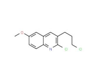 2-Chloro-3-(3-chloropropyl)-6-methoxyquinoline (CAS 159383-57-0) - chemical structure image