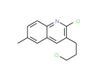 2-Chloro-3-(3-chloropropyl)-6-methylquinoline (CAS 948289-99-4) - chemical structure image
