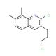 2-Chloro-3-(3-chloropropyl)-7,8-dimethylquinoline (CAS 948290-05-9) - chemical structure image