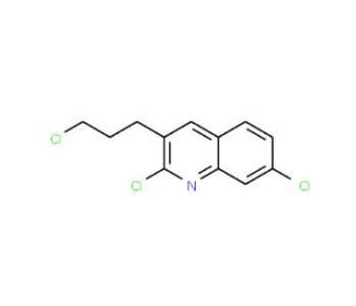 2-Chloro-3-(3-chloropropyl)-7-chloroquinoline (CAS 159383-55-8) - chemical structure image