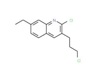2-Chloro-3-(3-chloropropyl)-7-ethylquinoline (CAS 948290-11-7) - chemical structure image