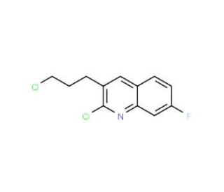 2-Chloro-3-(3-chloropropyl)-7-fluoroquinoline (CAS 948290-17-3) - chemical structure image
