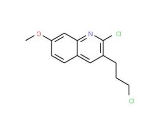 2-Chloro-3-(3-chloropropyl)-7-methoxyquinoline (CAS 159383-58-1) - chemical structure image
