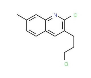 2-Chloro-3-(3-chloropropyl)-7-methylquinoline (CAS 159383-56-9) - chemical structure image