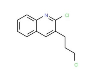 2-Chloro-3-(3-chloropropyl)quinoline (CAS 159383-54-7) - chemical structure image