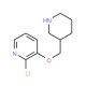 2-Chloro-3-(3-piperidinylmethoxy)pyridine - chemical structure image