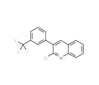 2-Chloro-3-[3-(trifluoromethyl)phenyl]quinoline - chemical structure image