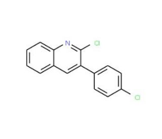 2-Chloro-3-(4-chlorophenyl)quinoline (CAS 85274-81-3) - chemical structure image