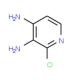 2-Chloro-3,4-diaminopyridine (CAS 39217-08-8) - chemical structure image