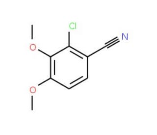 2-Chloro-3,4-dimethoxybenzonitrile (CAS 119413-61-5) - chemical structure image