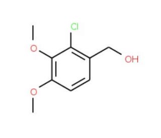 2-Chloro-3,4-dimethoxybenzyl alcohol (CAS 20624-89-9) - chemical structure image
