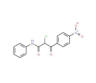 2-Chloro-3-(4-nitro-phenyl)-3-oxo-N-phenyl-propionamide - chemical structure image