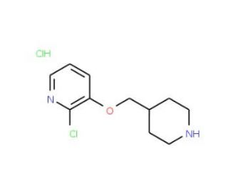 2-Chloro-3-(4-piperidinylmethoxy)pyridine hydrochloride - chemical structure image