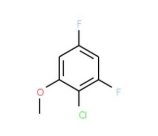 2-Chloro-3,5-difluoroanisole (CAS 18627-23-1) - chemical structure image