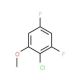 2-Chloro-3,5-difluoroanisole (CAS 18627-23-1) - chemical structure image