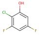 2-Chloro-3,5-difluorophenol (CAS 206986-81-4) - chemical structure image