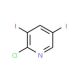 2-Chloro-3,5-diiodopyridine (CAS 856169-60-3) - chemical structure image