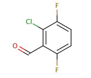 2-Chloro-3,6-difluorobenzaldehyde (CAS 261762-39-4) - chemical structure image