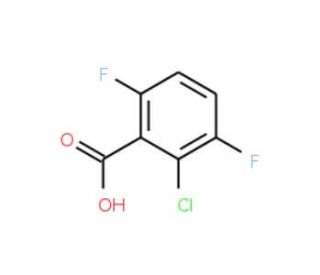 2-Chloro-3,6-difluorobenzoic acid (CAS 287172-74-1) - chemical structure image